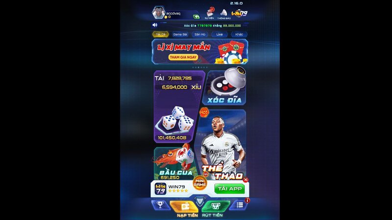 Cổng game WIN79 đảm bảo uy tín xanh chín